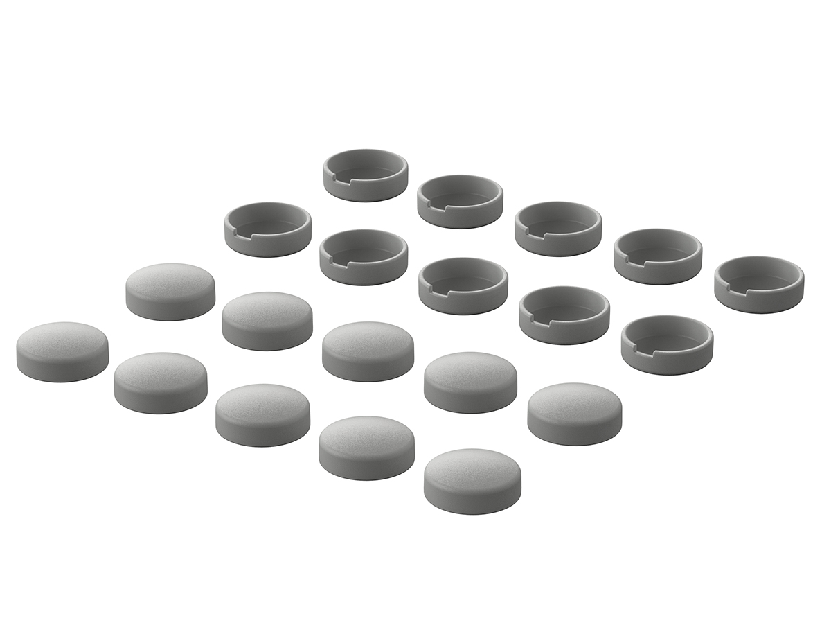 Bopla ABS Screw Cover for Use with Streamline Enclosures 3 mm x 7.5 mm x 7.5mm