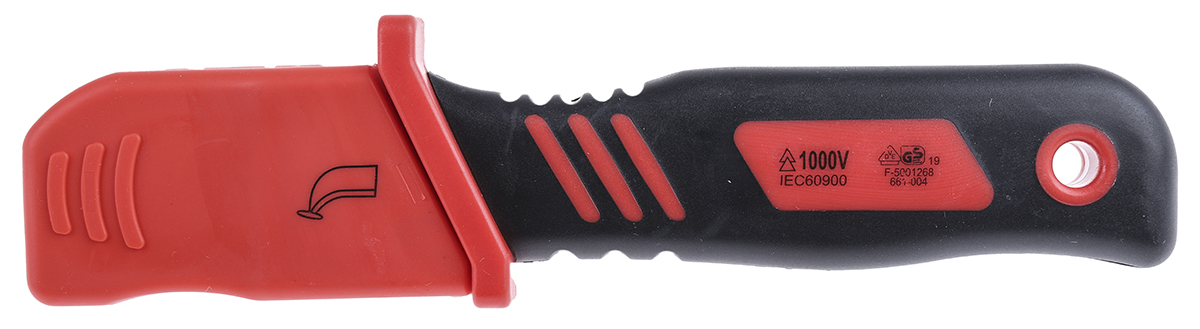 829-6518 RS PRO Cable Knife VDE/1000V Approved, 220 mm Overall, 44 mm Blade Stainless Steel