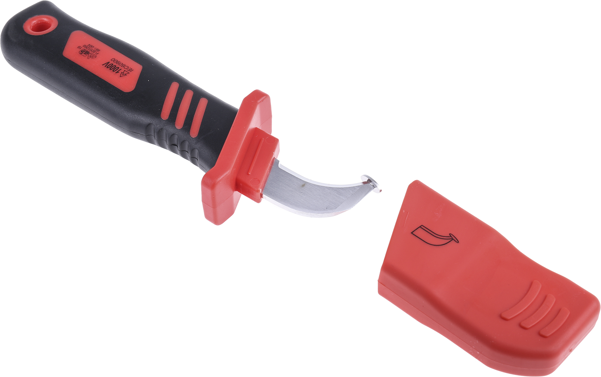 829-6518 RS PRO Cable Knife VDE/1000V Approved, 220 mm Overall, 44 mm Blade Stainless Steel