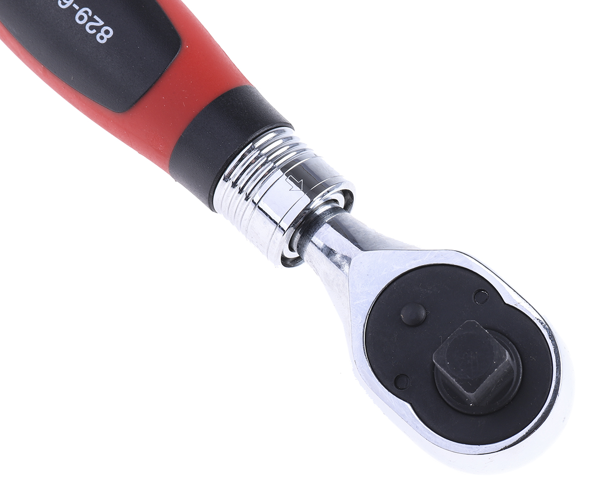 829-6555 RS PRO 3/8 in Ratchet with Ratchet Handle, 225mm Overall