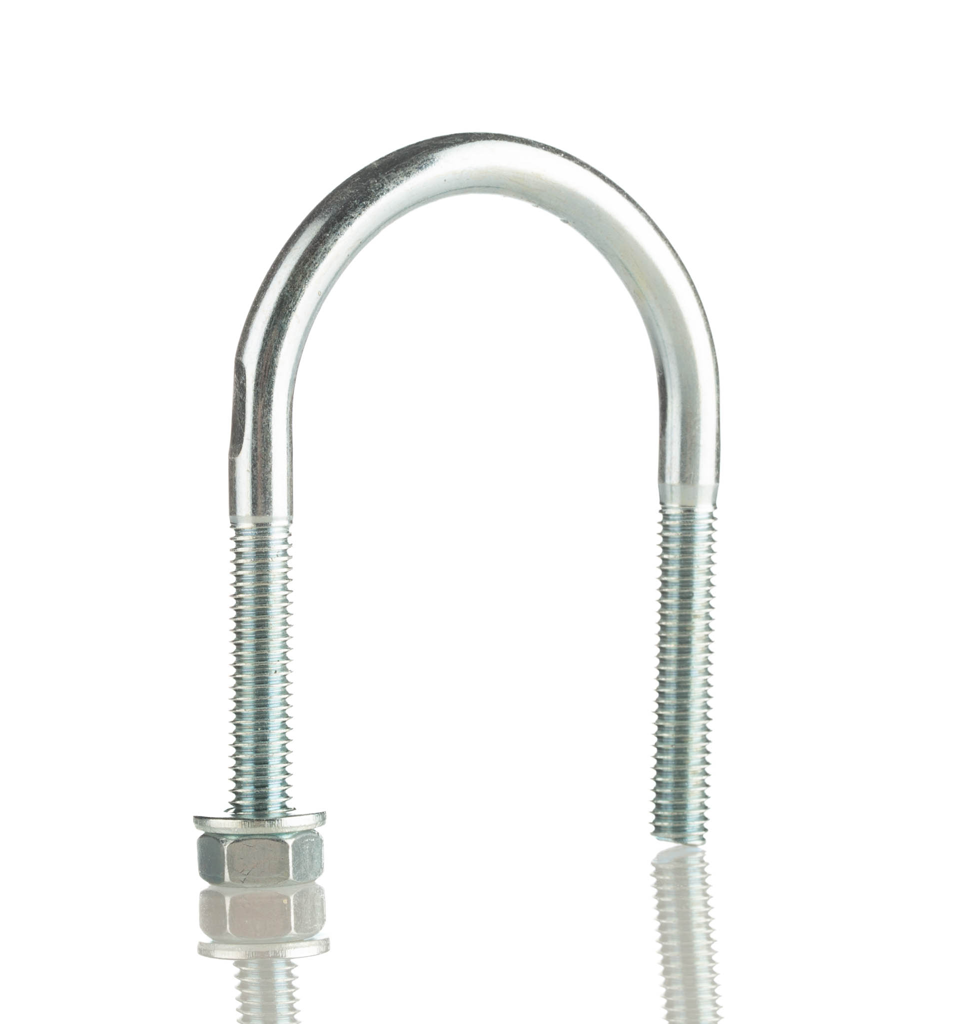 RS PRO 34 mm Bright Zinc 30 mm Steel U-Bolt