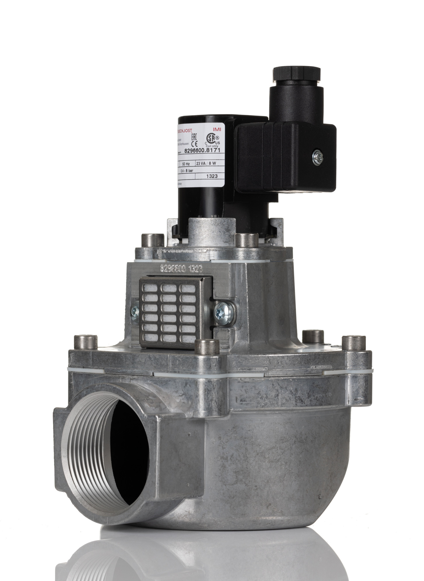 Buschjost Pneumatic Control Valve 8296600.8171.02400, 2 Port, NC, 24V dc G1-1/2