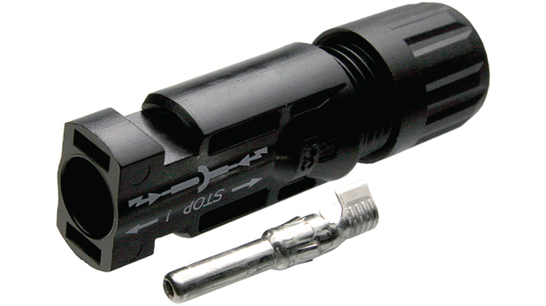 Staubli PV-KST4 Series, Male, Cable Mount MC4 Connector, Cable CSA, 4 → 6mm², Rated At 39A, 1 kV 32.0017P0001-UR