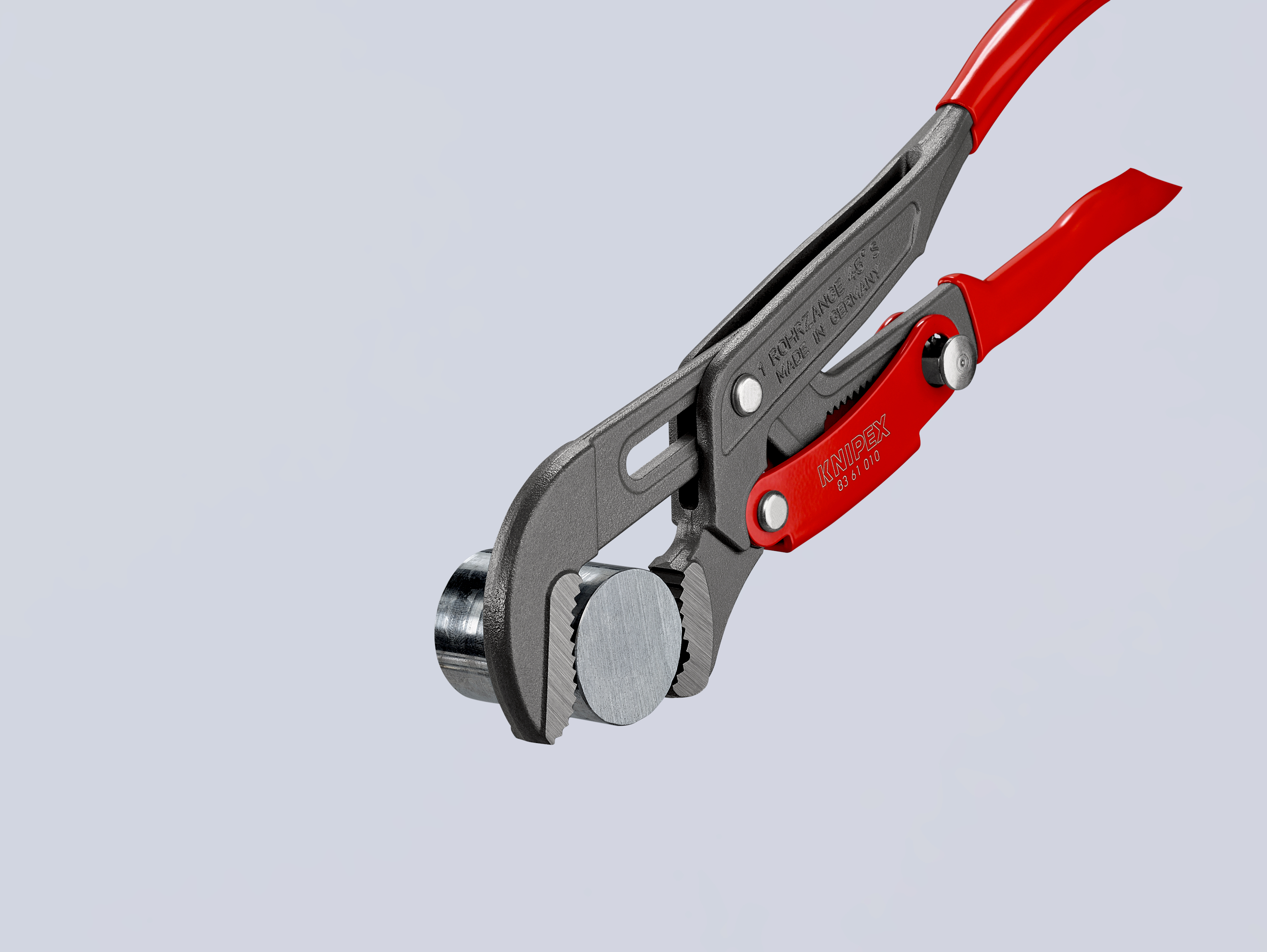 83-61-010 Knipex Pipe Wrench, 330 mm Overall, 42 mm Jaw Capacity, Plastic Handle VDE/1000V Approved