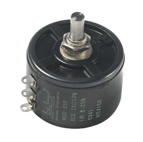 Vishay 830 10 kΩ Rotary Potentiometer 3-Turns 1-Gang Bush, 830-1-1-103