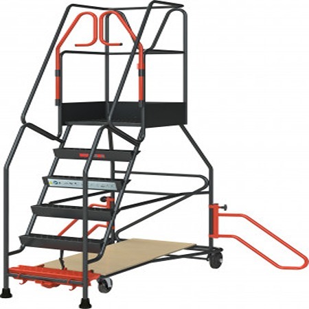 FIMM Steel 6 steps Step Ladder, 1400mm platform height, 1500 mm open length