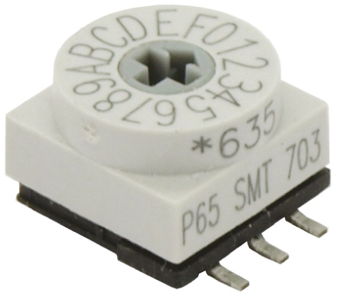 APEM 10 Way Surface Mount DIP Switch SPST, Rotary Flush Actuator