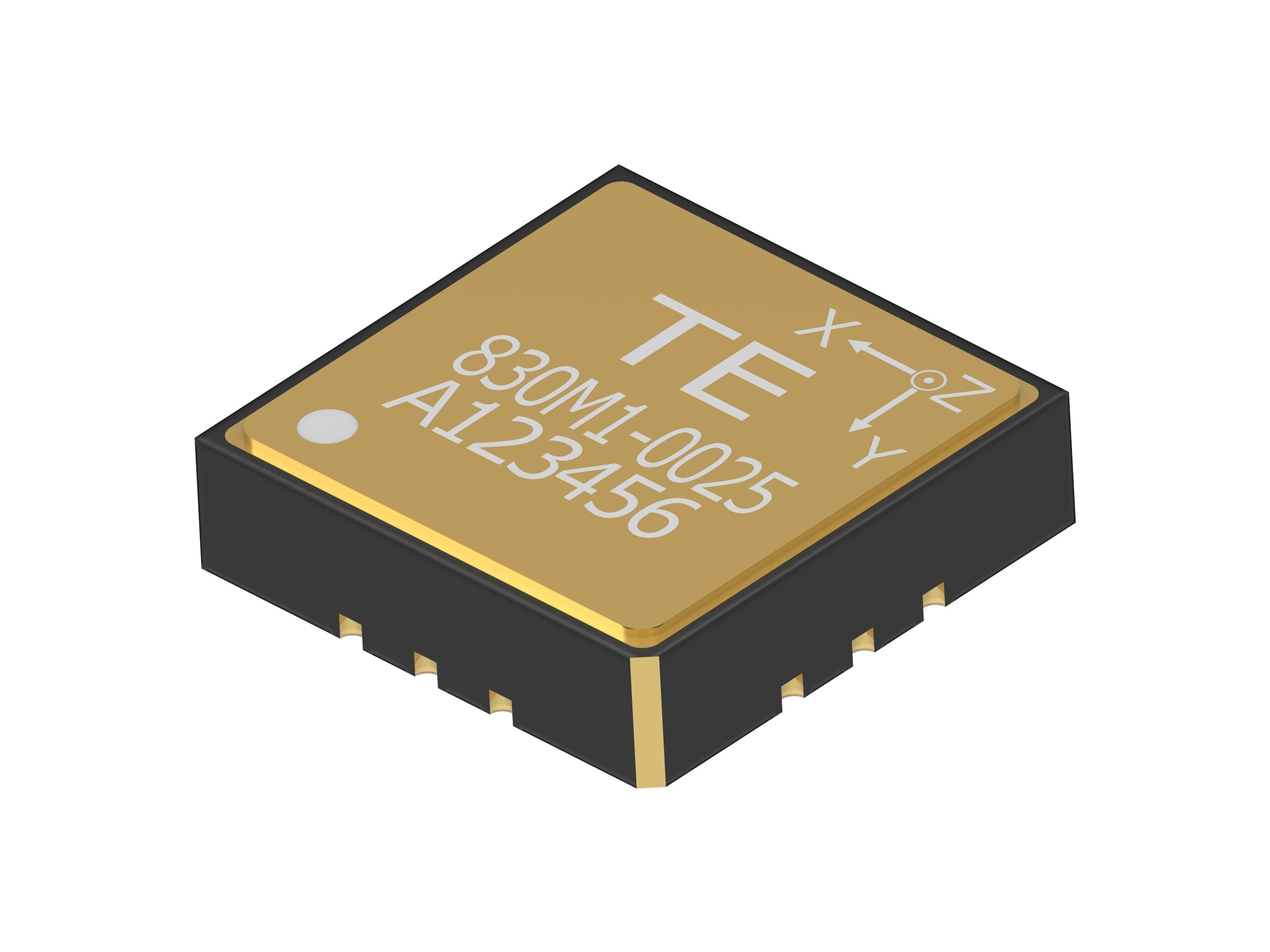 TE Connectivity 3 Axis PCB Accelerometer 2.8 V dc 5.5V dc, LCC, 12-Pin
