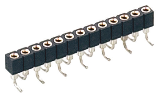 9 Way Preci-Dip Straight Surface Mount 2 mm Pitch SIL Socket, Solder, 3A