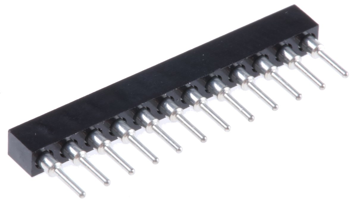 12 Way Preci-Dip Straight Through Hole 2 mm Pitch SIL Socket 150V dc, Solder, 3A