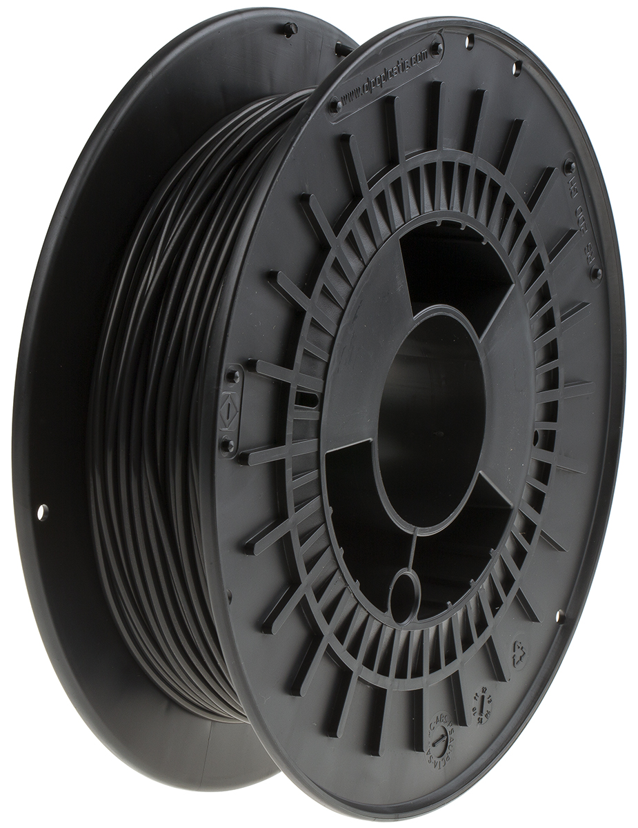 RS PRO 2.85 mm Black FLEX 45 3D Printer Filament, 500 g