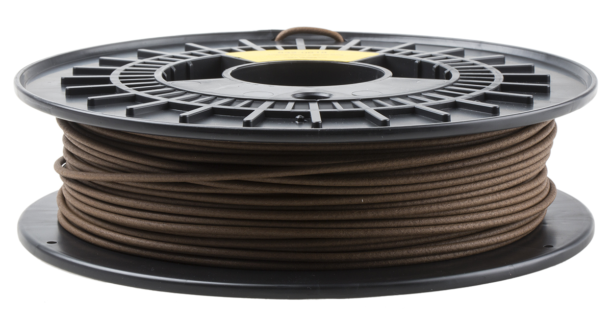 832-0618 RS PRO 2.85 mm Wood Wood 3D Printer Filament, 500 g