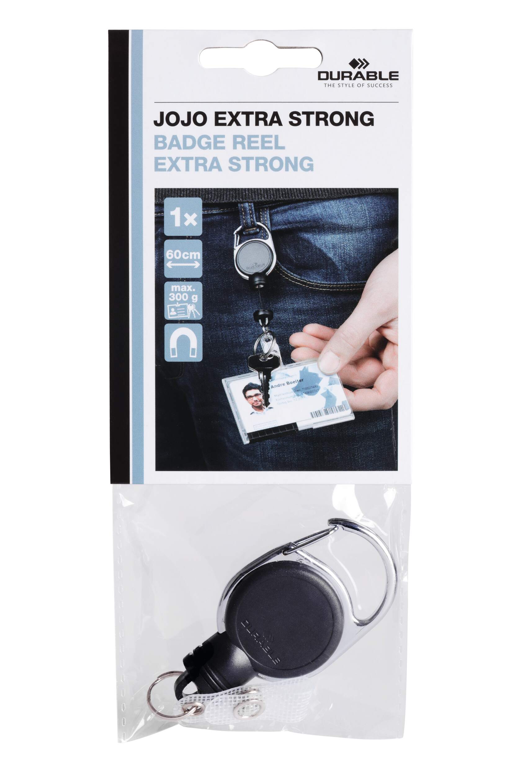 832901 Durable Black Metal Badge Reel Magnet Lock