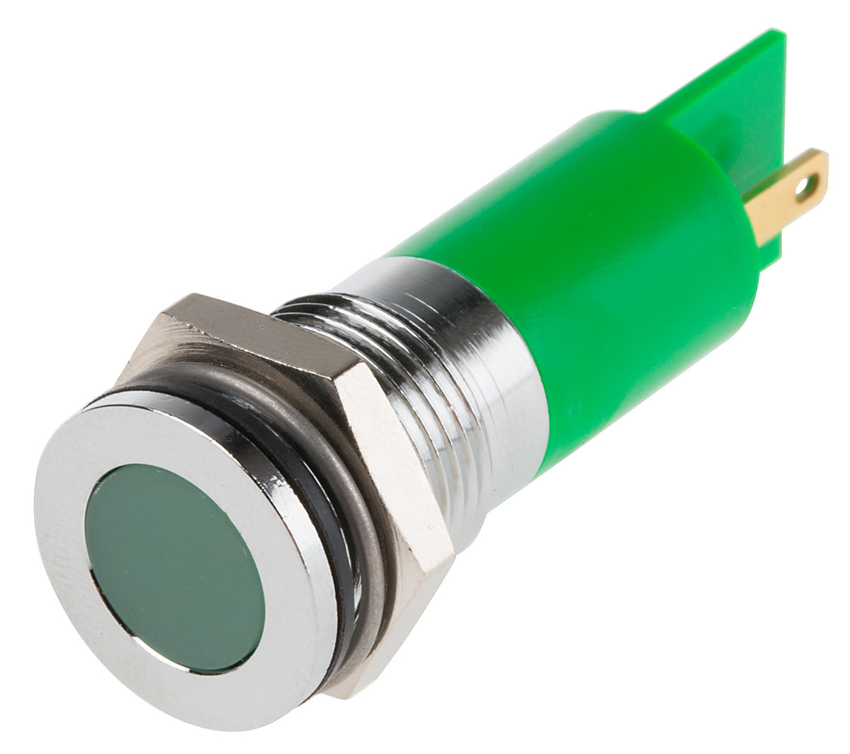 RS PRO Green Panel Mount Indicator, 110V dc, IP67