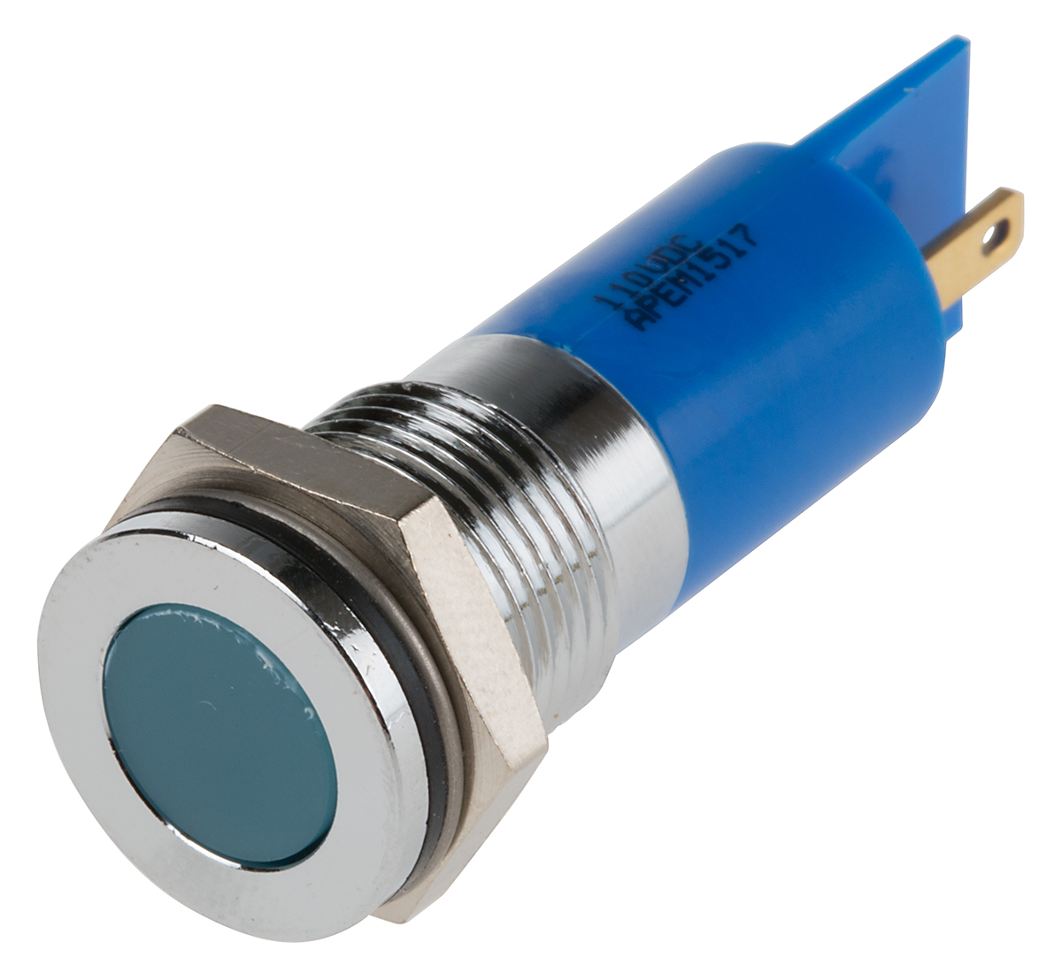 RS PRO Blue Panel Mount Indicator, 110V dc, IP67