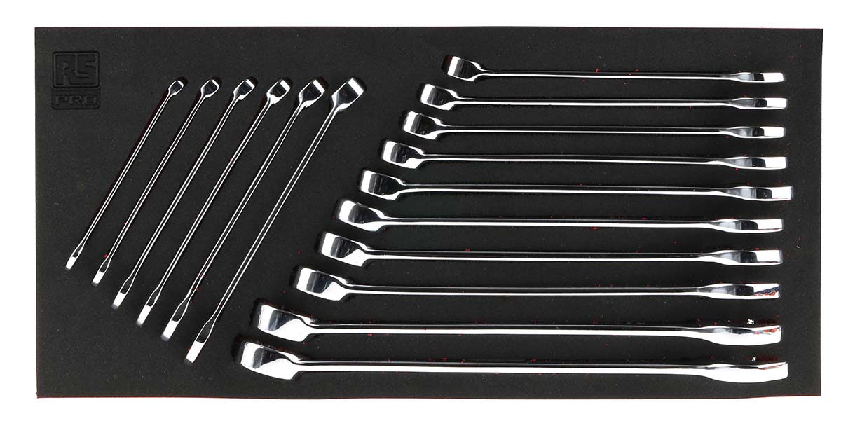 833-5922 RS PRO 16-Piece Spanner Set, 6 to 24 mm, Steel