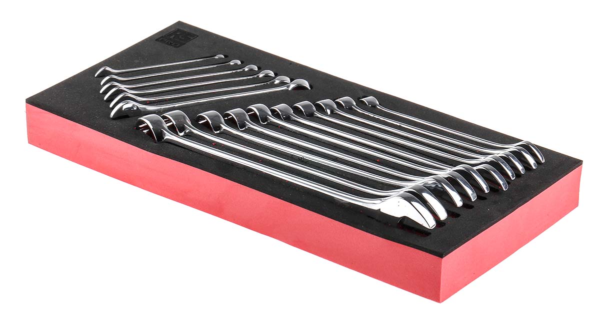 RS PRO 16-Piece Spanner Set, 6 to 24 mm, Steel