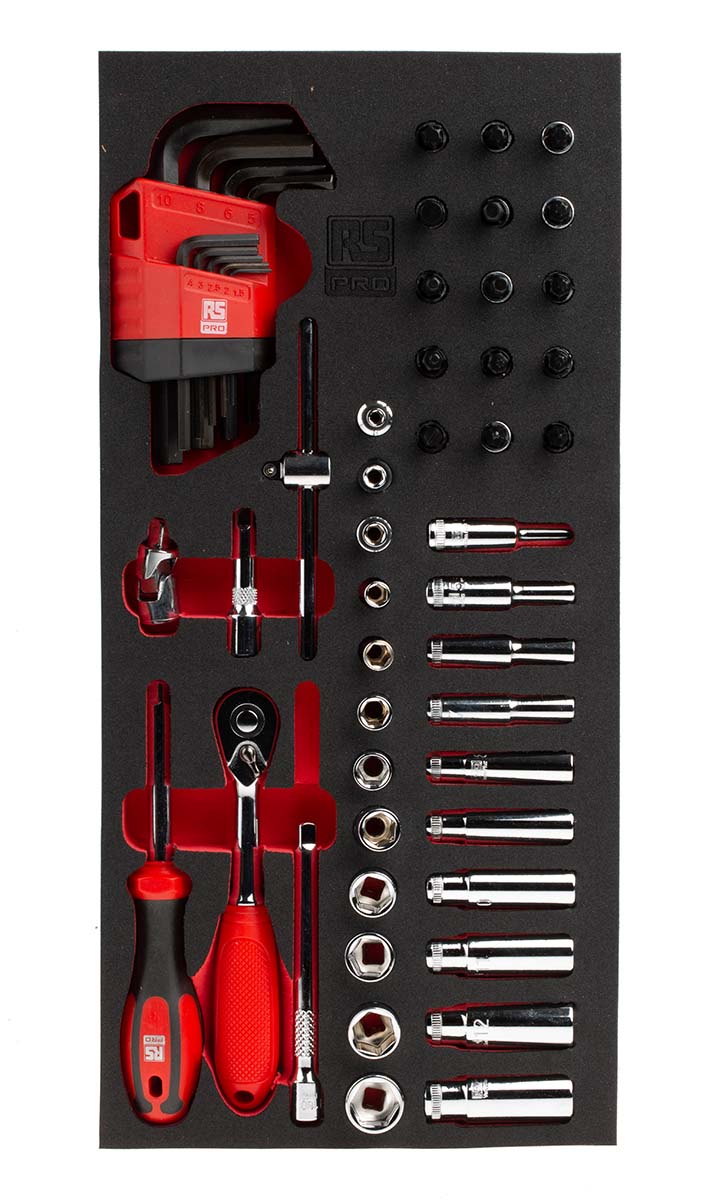 RS PRO 52-Piece 1/4 in Torx Socket Set