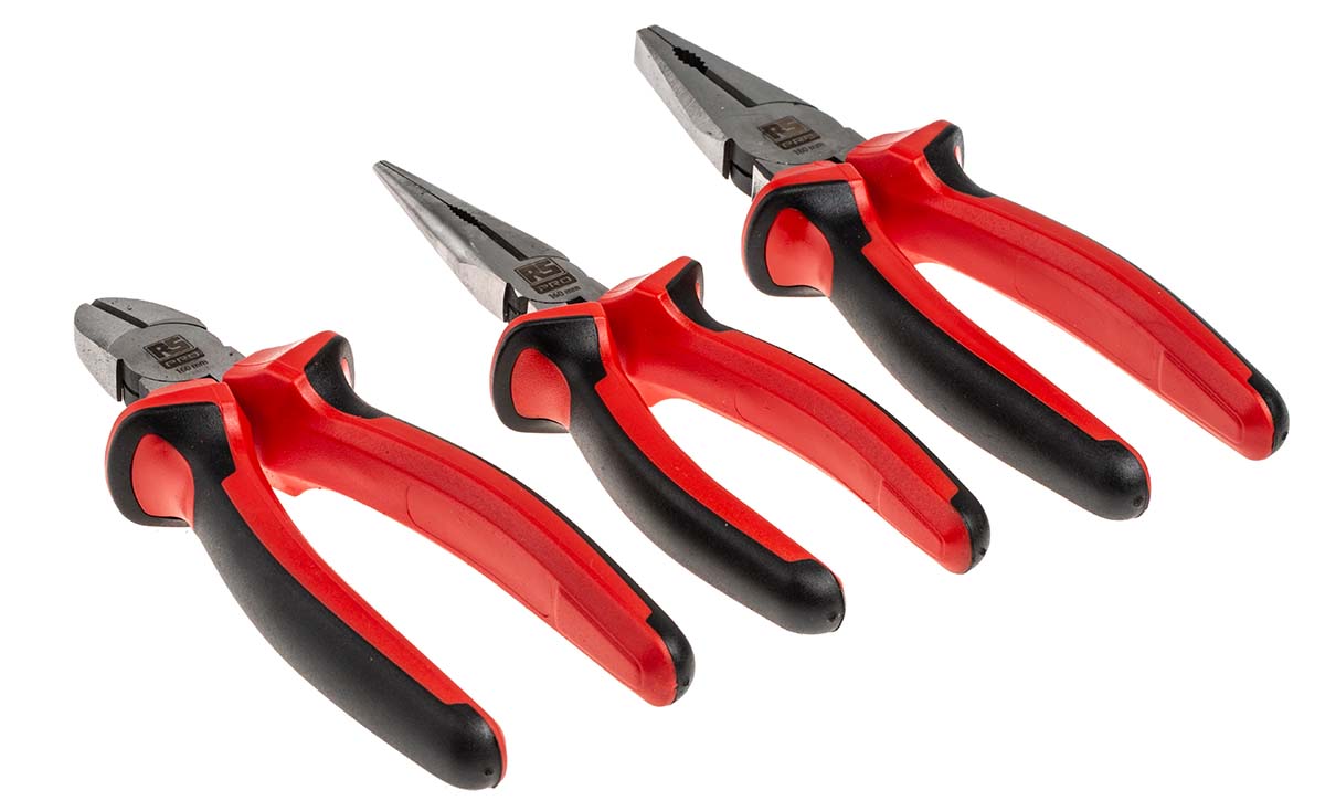 833-5972 RS PRO 3-Piece Plier Plier Set