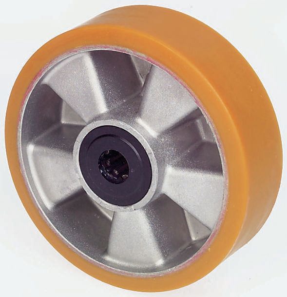 LAG Orange, Grey Polyurethane Trolley Wheel, 800 kg