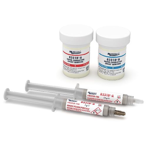 MG Chemicals Silver Conductive Syringe Super Glue for use with Seam Fill, Cold-Soldering, Conductive Connections,