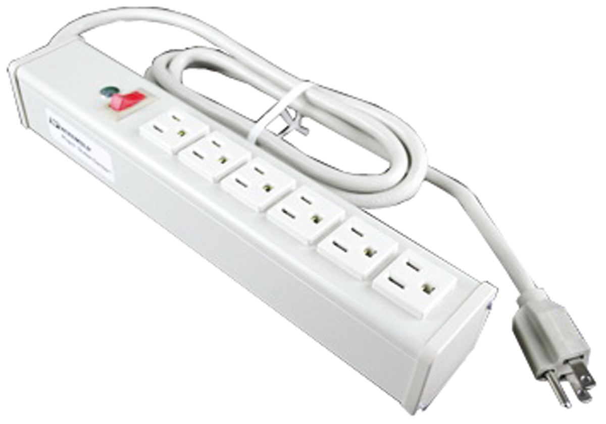 Wiremold 4.6 m 6 Socket NEMA 5-15R Extension Lead Extension Lead Kit, 120V