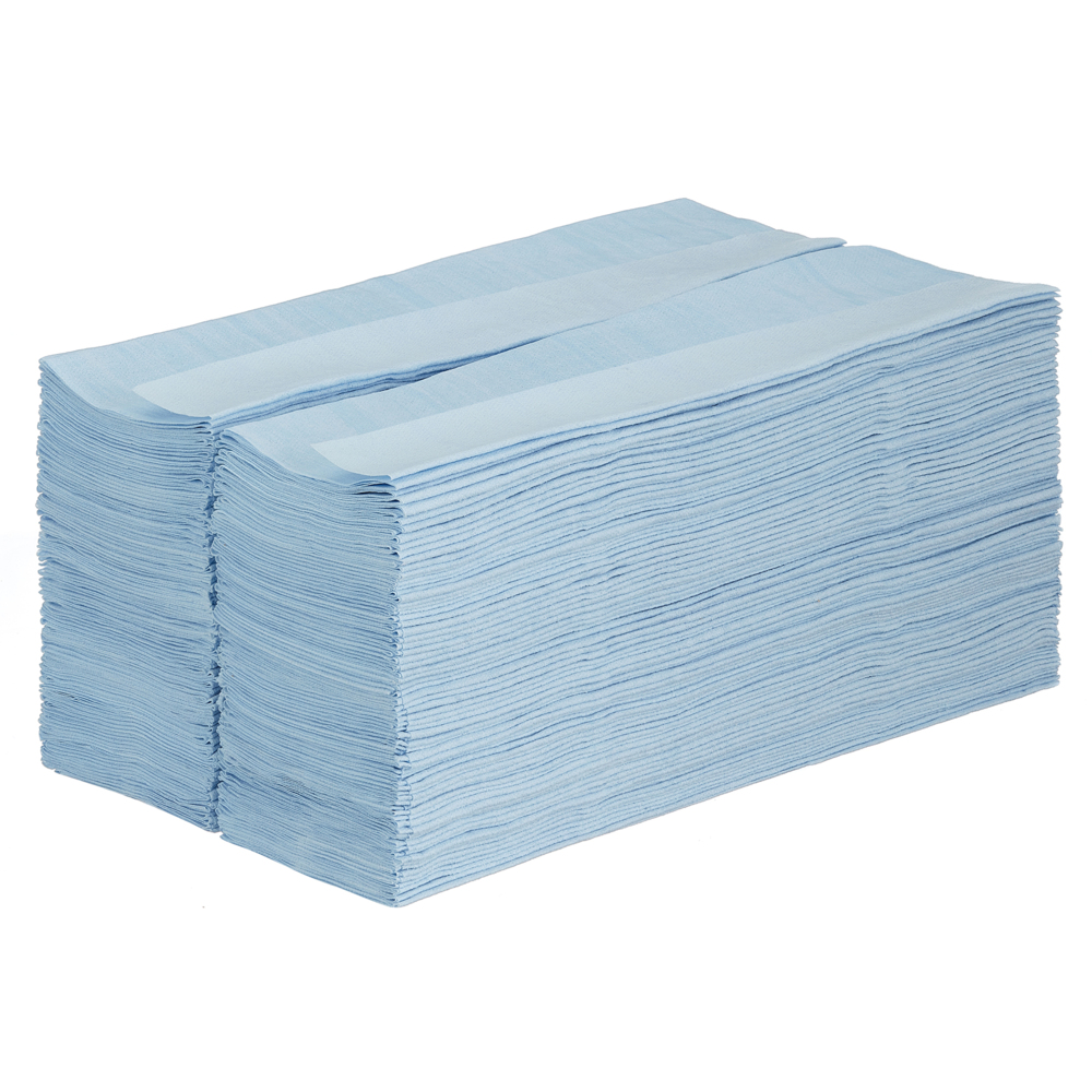 8370 WYPALL WYPALL Blue Cloths for Industrial Cleaning, Dry Use, Box of 200 Per Pack, 418 x 283 mm, Single Use