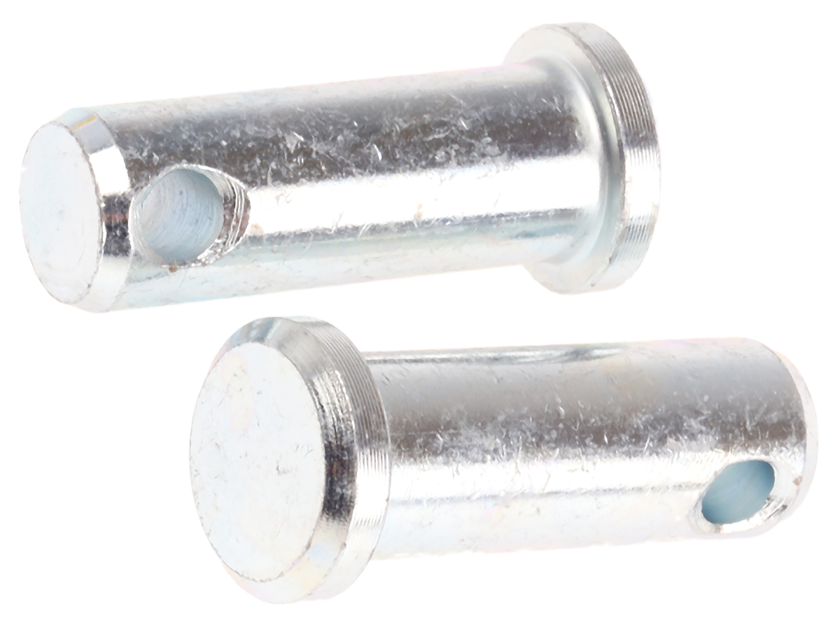 RS PRO 25.4 mm Bright Zinc Stainless Steel Clevis Pin, 9.53 mm Diameter