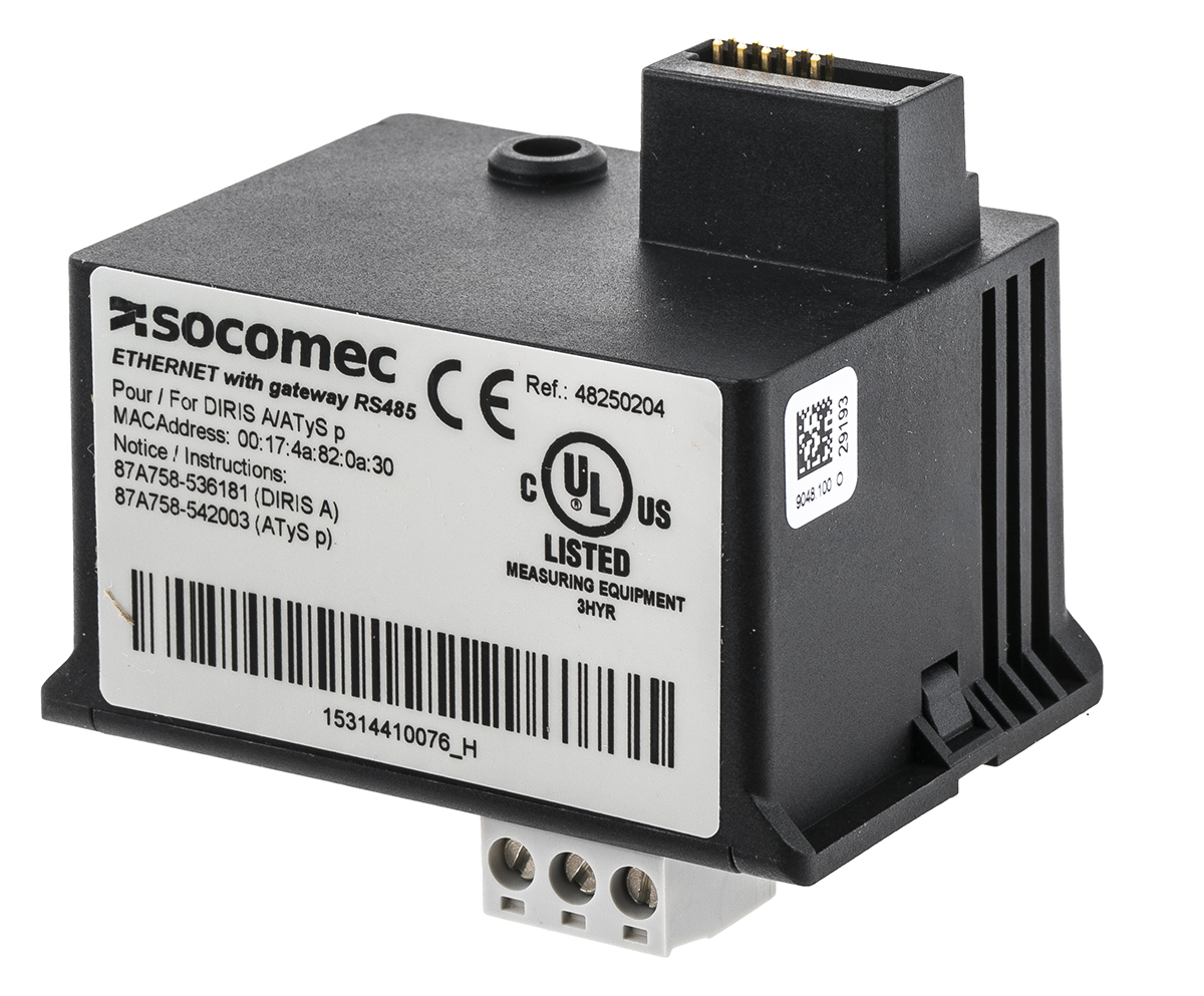 Socomec PLC Expansion Module For Use With DIRIS A40, DIRIS A41, DIRIS A60