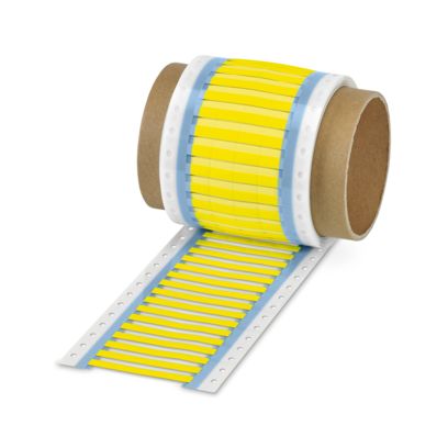 Phoenix Contact WMS Slide On Cable Marker, Yellow, Pre-printed "Unlabeled", 1 → 3.2mm Cable, for Control