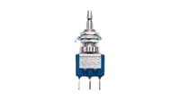 TE Connectivity Blue Series Push Button Switch, Push-Push, Screw Mount, 6.5mm Cutout, SPDT, 30V