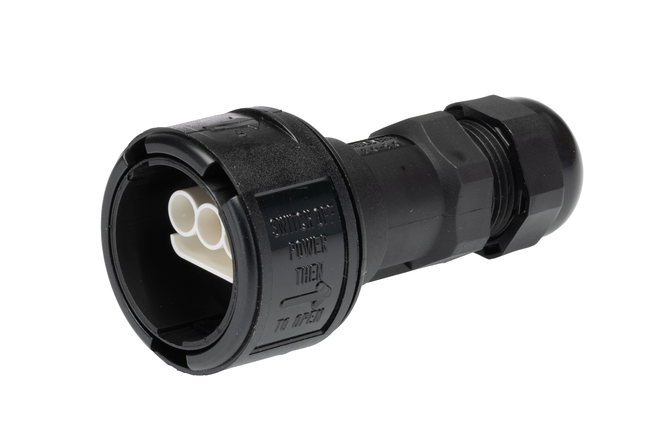 185-1a1011-s0301 ABB 3 Pole IP68 Rating Cable Mount Male Mains Inline Connector Rated At 16A