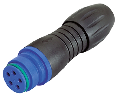 binder Circular Connector, 12 Contacts, Cable, Miniature Connector, Plug, Female, IP67, 720 Series