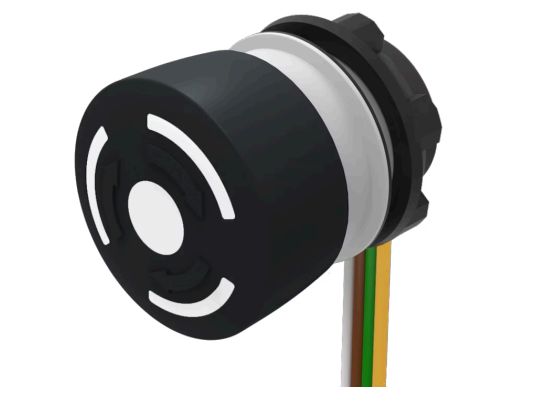 EAO 84-6340 Series Maintained Illuminated Emergency Stop Push Button, Panel Mount, 22.3 mm Cutout, DPST, IP66, IP67,