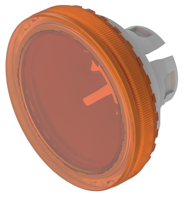 EAO Indicator Lens Flat Style, Orange, 19.7 mm diameter