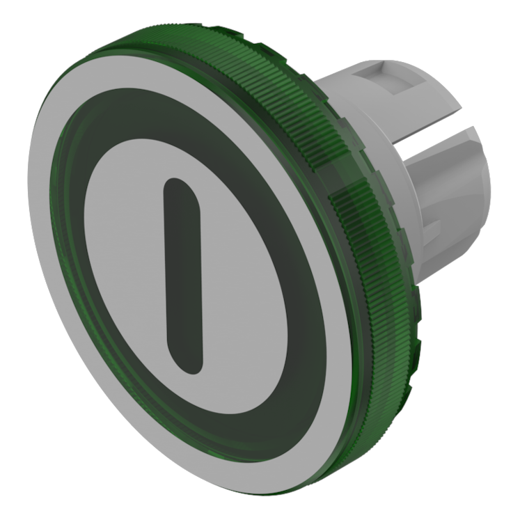 EAO Green Round Push Button Lens for Use with Series 84 Pushbutton Switches