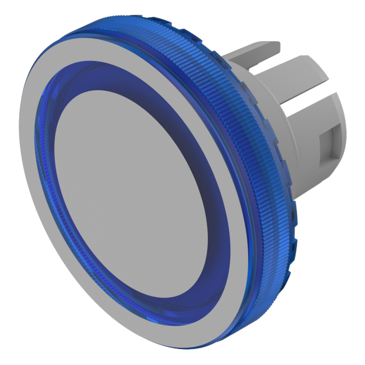 EAO Blue Round Push Button Lens for Use with Series 84 Pushbutton Switches