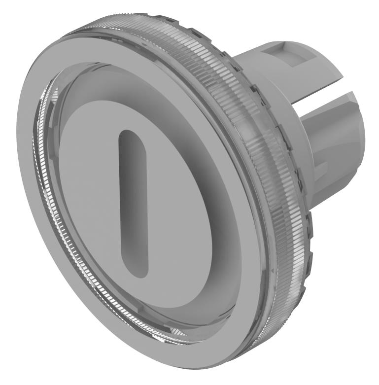 EAO Indicator Lens Flat Style, Clear, 19.7 mm diameter