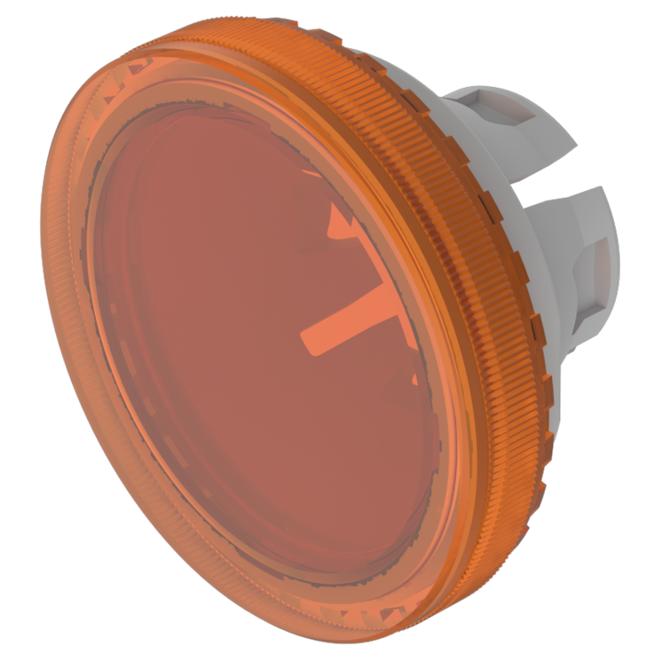 EAO Orange Round Push Button Lens for Use with Series 84 Pushbutton Switches