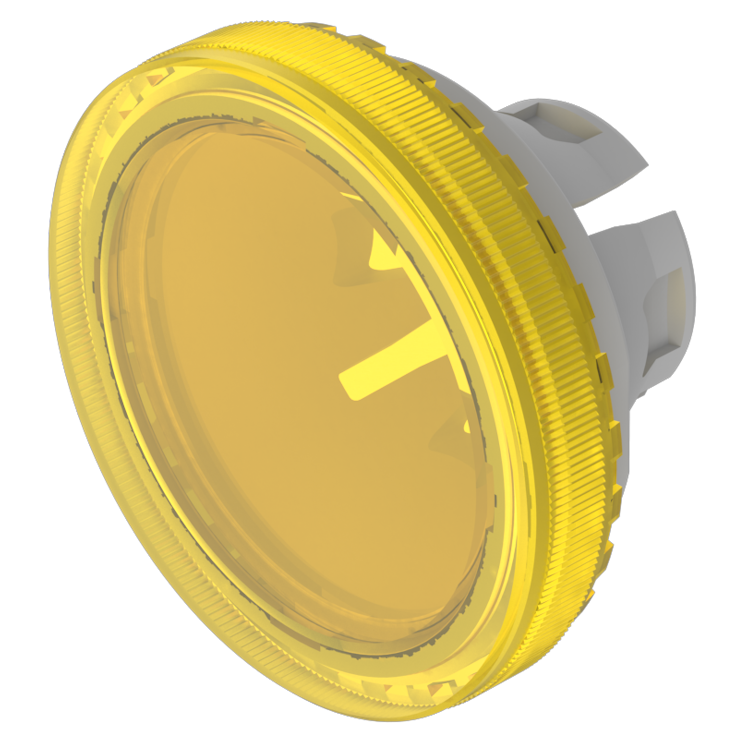 EAO Yellow Round Push Button Lens for Use with Series 84 Pushbutton Switches