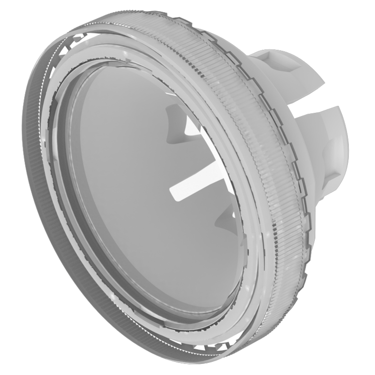 EAO Colourless Round Push Button Lens for Use with Series 84 Pushbutton Switches