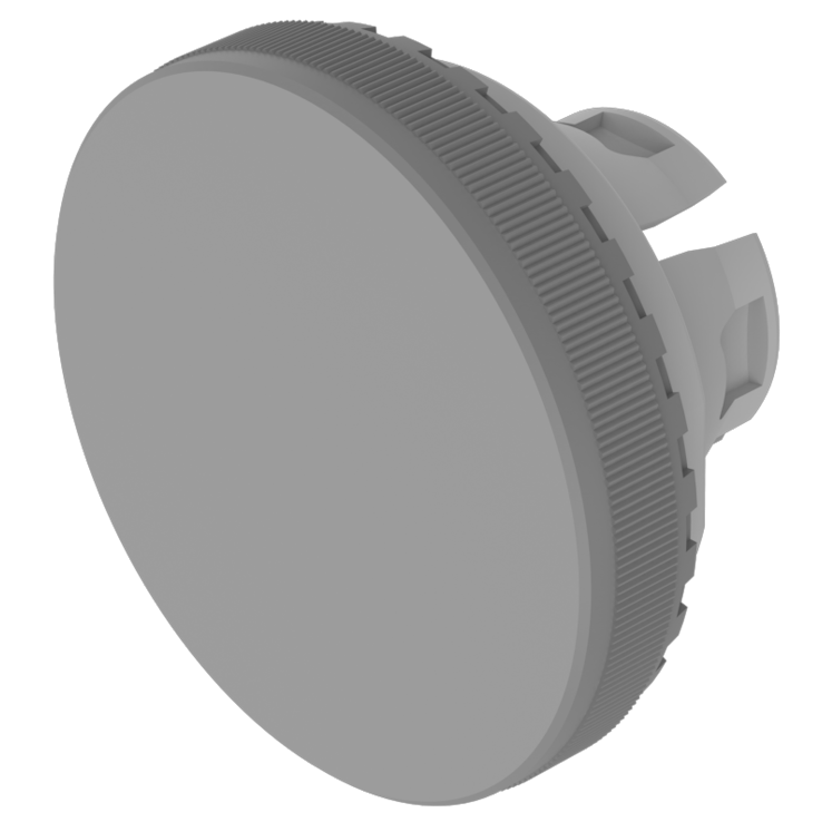 EAO Grey Round Push Button Lens for Use with Series 84 Pushbutton Switches