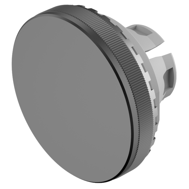 EAO Black Round Push Button Lens for Use with Series 84 Pushbutton Switches