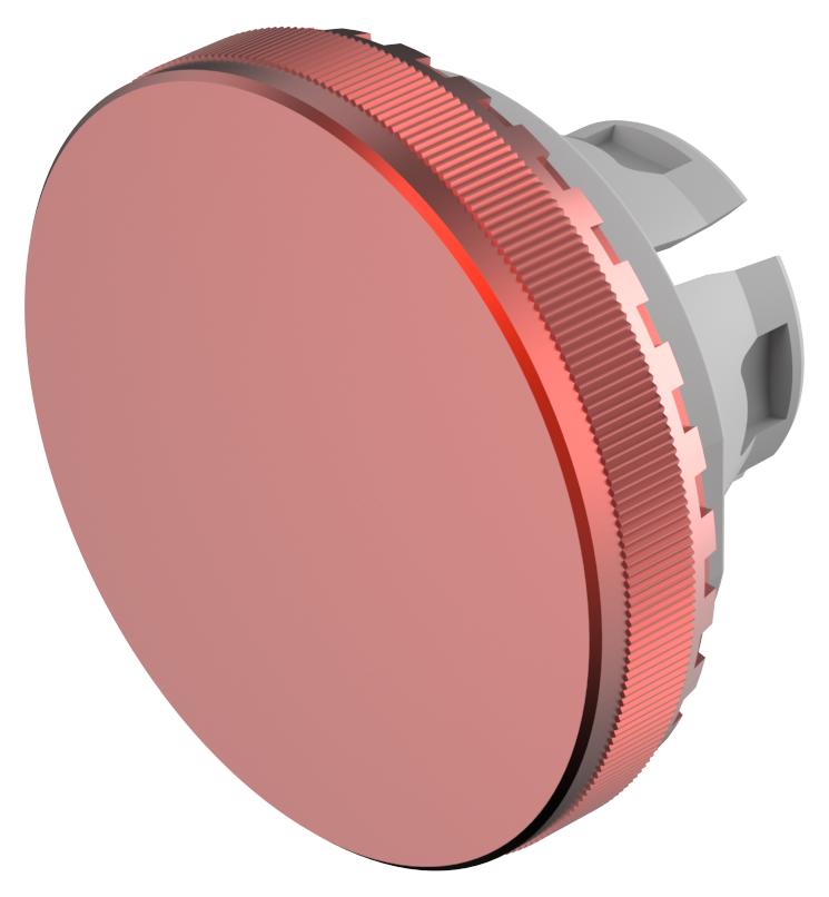 EAO Indicator Lens Flat Style, Red, 19.7 mm diameter