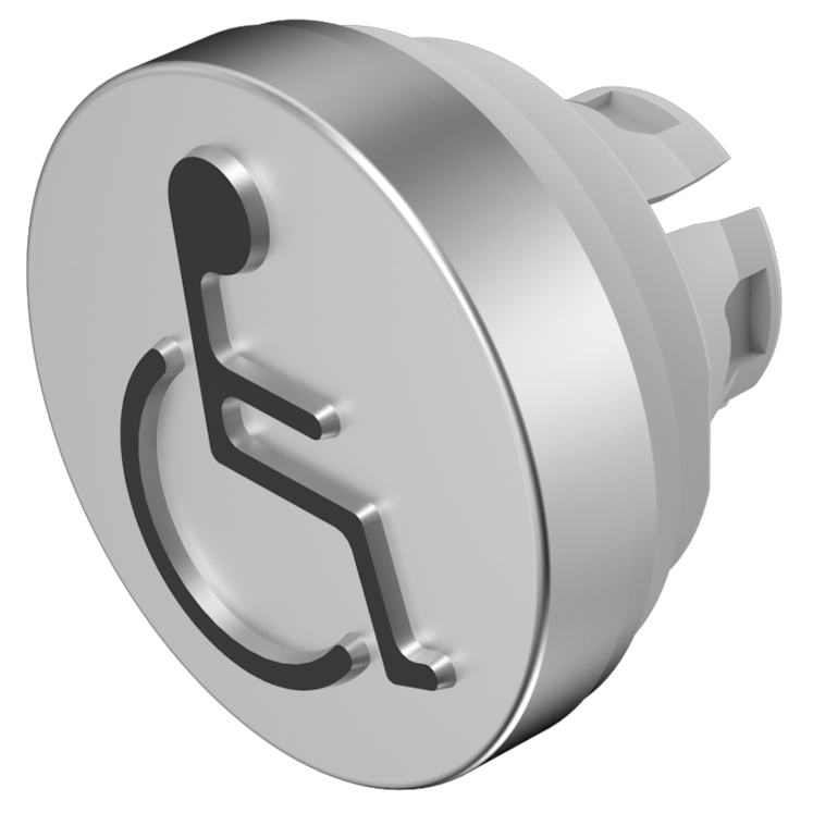 EAO Natural Round Push Button Lens for Use with Series 84 Pushbutton Switches