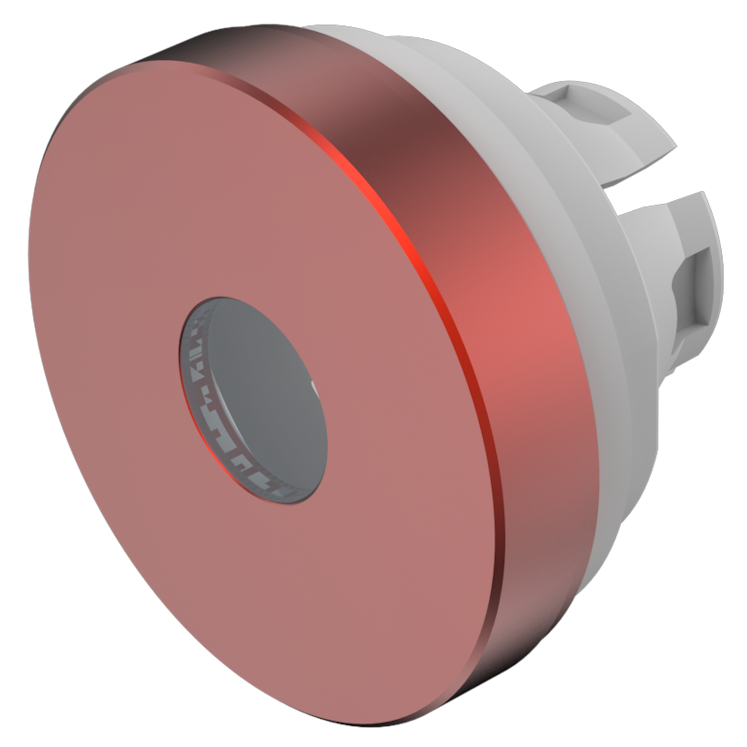 EAO Red Round Push Button Lens for Use with Series 84 Pushbutton Switches