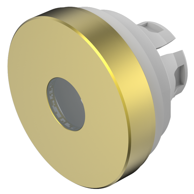 EAO Gold Round Push Button Lens for Use with Series 84 Pushbutton Switches