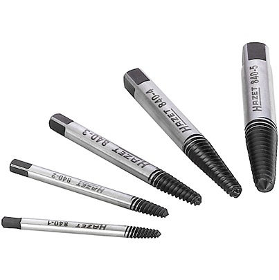 HAZET 5 piece Plastic Screw Extractor