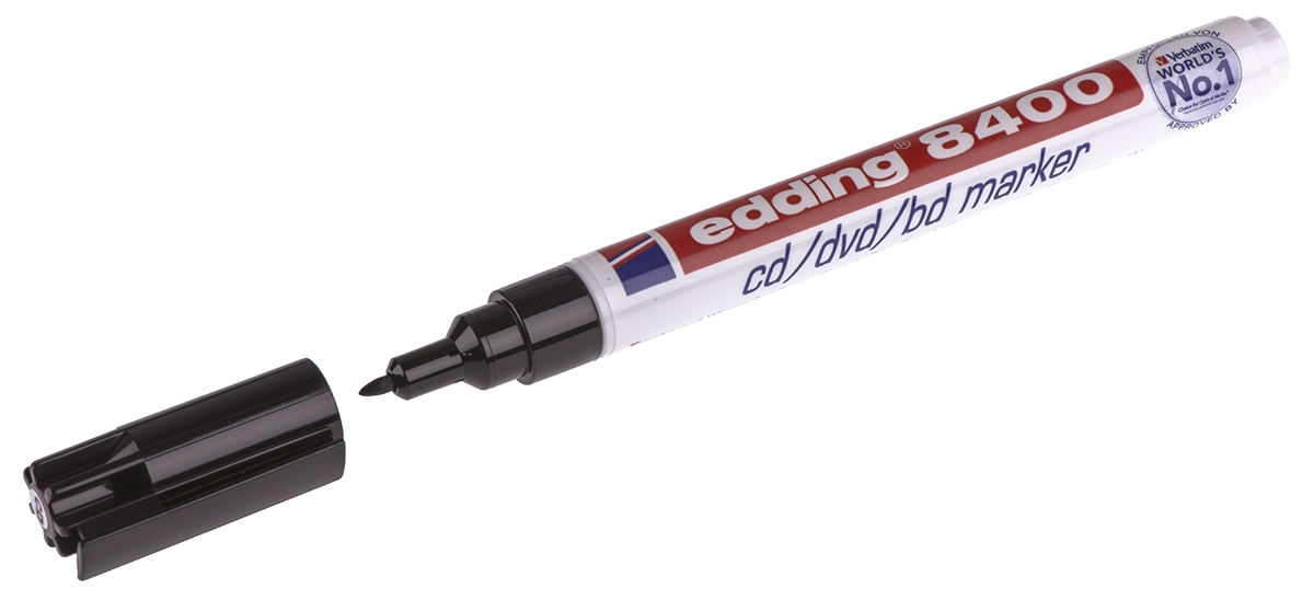 8400-001 Edding Extra Fine Tip Black Marker Pen