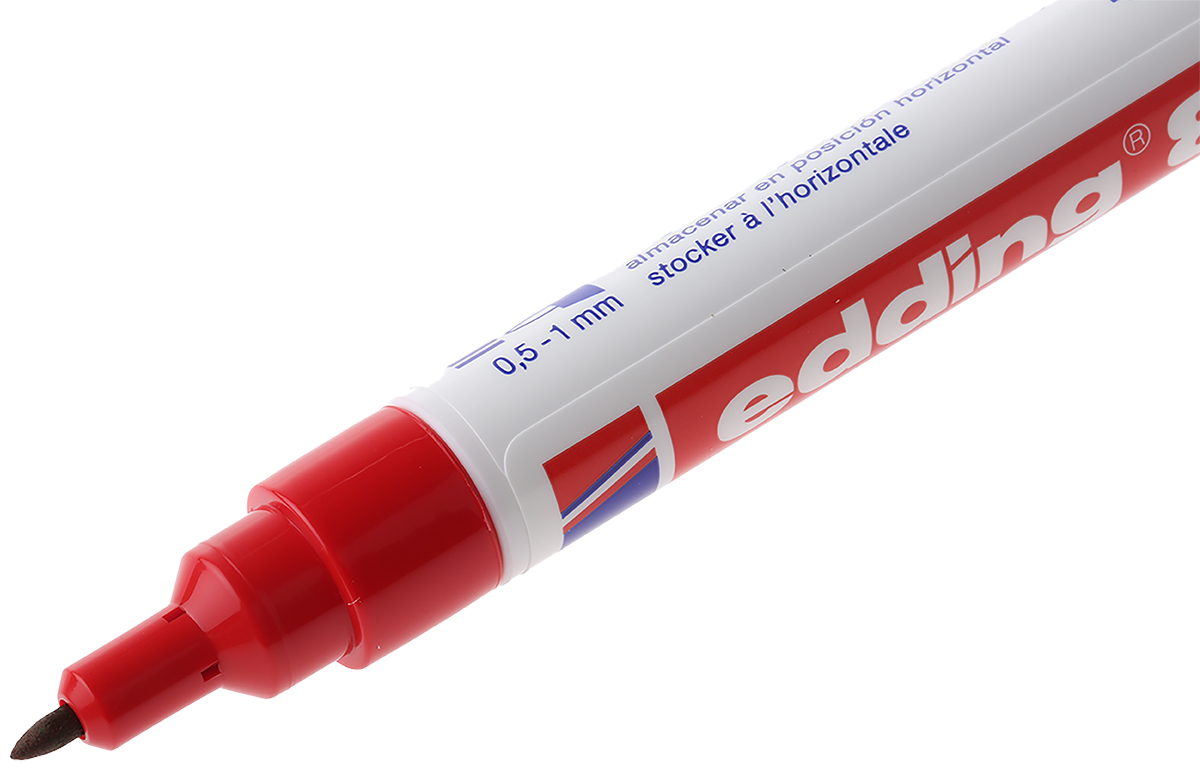 8400-002 Edding Extra Fine Tip Red Marker Pen